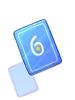 Number 6 Card