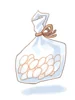 Neatly Sliced Rice Cake