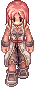 Monk (female), walking