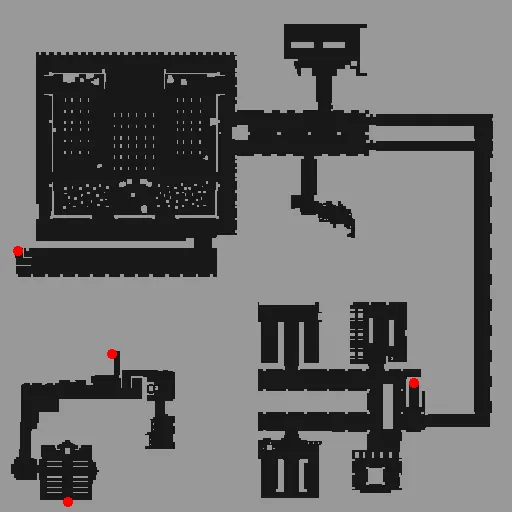 Minimap of Cursed Abbey Dungeon F1