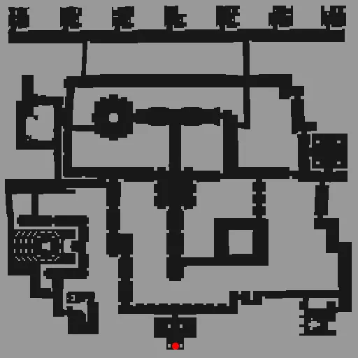 Minimap of Cursed Abbey Dungeon F3