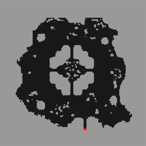 Minimap of Abyss Lakes Underground Cave F3