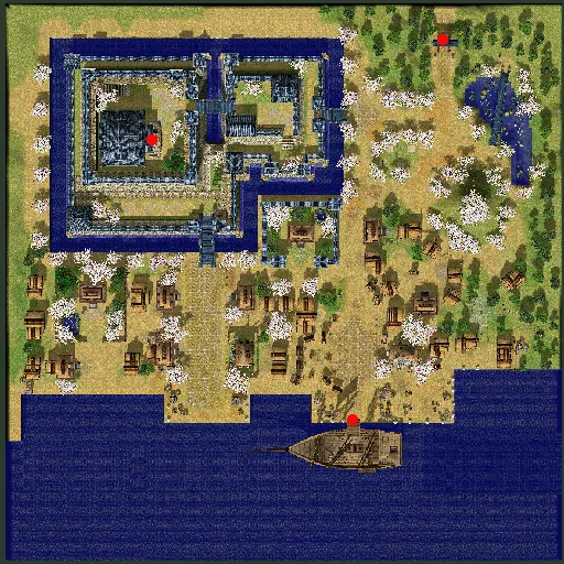 Minimap of Amatsu, the Land of Destiny
