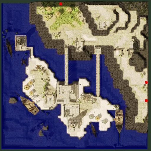 Minimap of Beacon Island, Pharos