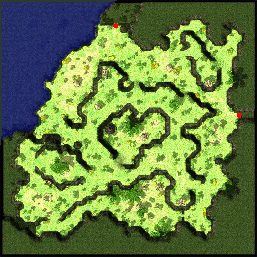 Minimap of West Orc Village