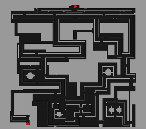 Minimap of Glastheim Underground Waterway B3
