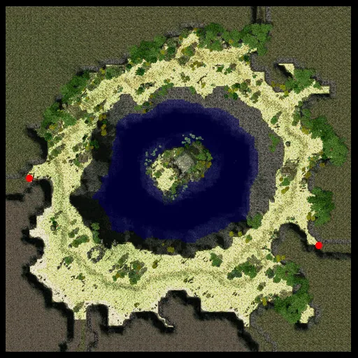 Minimap of Hugel Abyss Lake