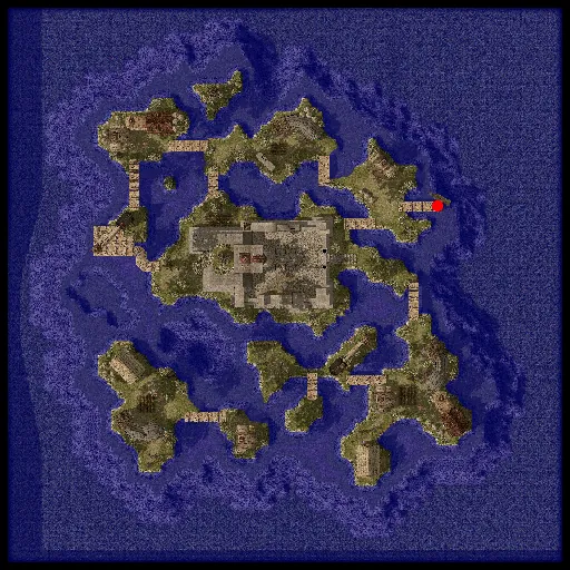 Minimap of Nameless Island Entrance