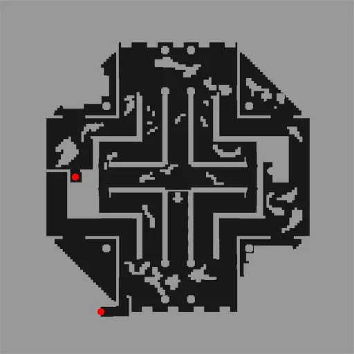 Minimap of Thanatos Tower Lower Level - Abandoned Place