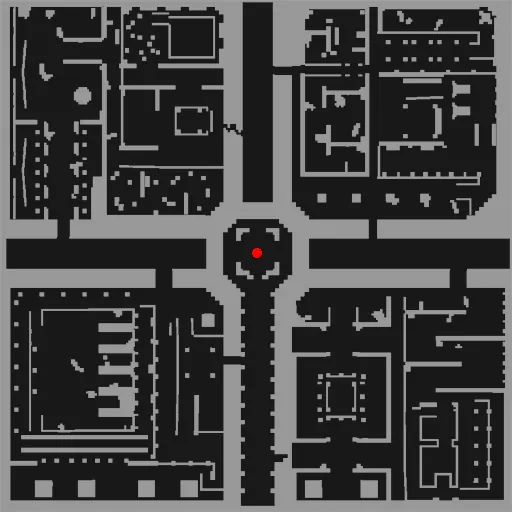 Minimap of Thanatos Tower Upper Level