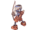 Archer Skeleton, dying