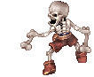 Skeleton, attacking