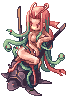 Medusa, standing