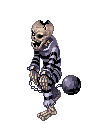 Skeleton Prisoner, attacking