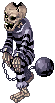 Skeleton Prisoner, standing