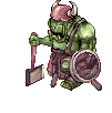 Smoking Orc, dying