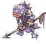 Merman, walking