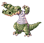 Alligator, walking