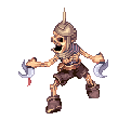 Skeleton General, attacking