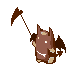 Mini Demon, walking