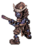 Firelock Soldier, walking