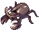 Beetle King, walking