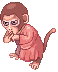 Mime Monkey, walking