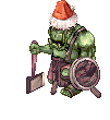 Christmas Orc, dying