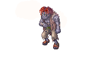 Ragged Zombie, dying