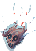 Flame Skull, walking