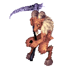 Great Demon Baphomet, dying